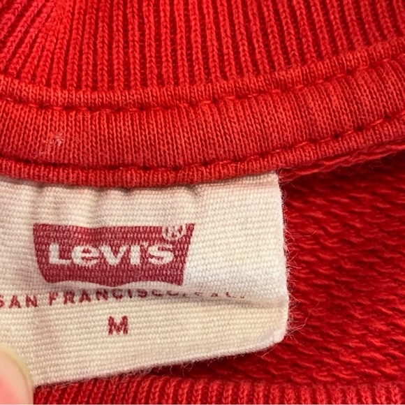 Red Levi’s Sweatshirt Size M - Picture 6 of 10